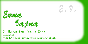 emma vajna business card